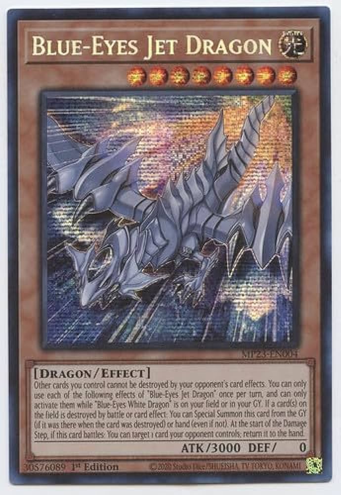 Blue-Eyes Jet Dragon (MP23-EN004) Secret Rare - NM 1st Edition Blue-Eyes Jet Dragon (MP23-EN004) Secret Rare - NM 1st Edition