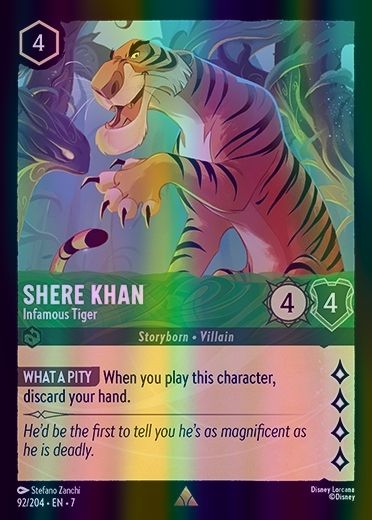 Shere Khan - Infamous Tiger (Archazia's Island - 092/204) Rare