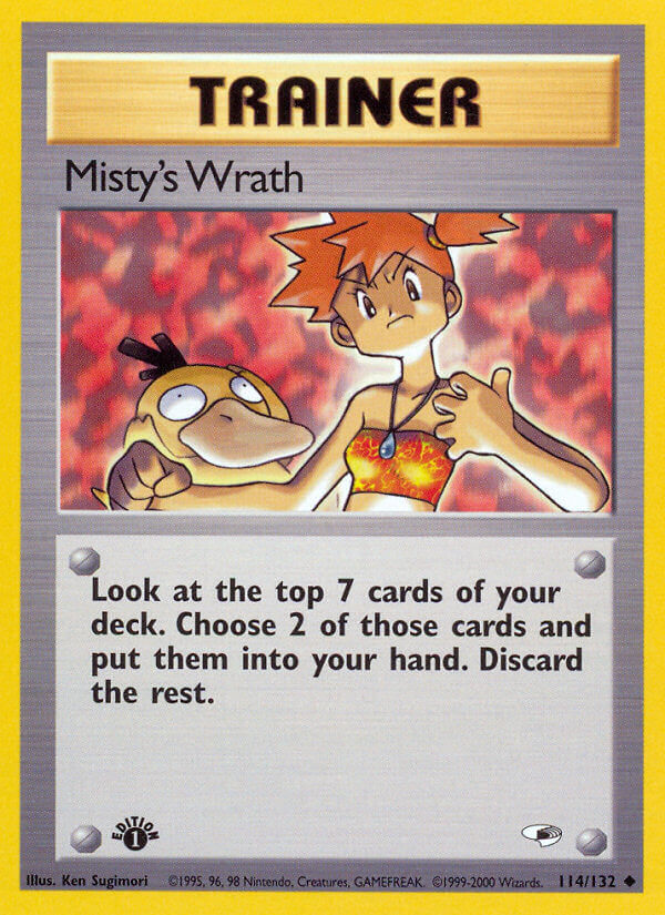 Misty's Wrath - 114/132 (G1) Uncommon - Light Play 1st Edition