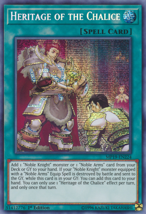 Heritage of the Chalice (MP19-EN224) Prismatic Secret Rare Near Mint 1st Edition