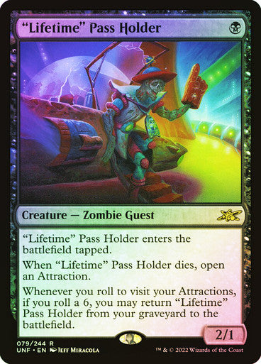 "Lifetime" Pass Holder (UNF-R-FOIL)