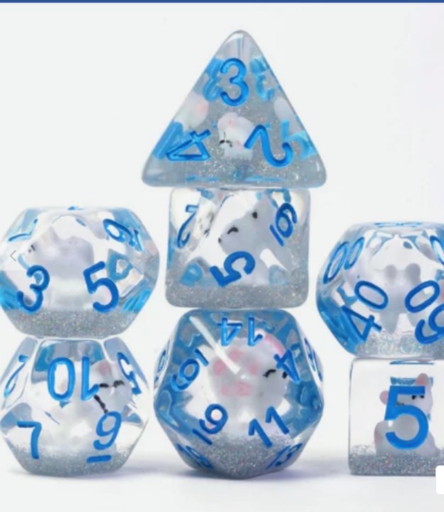 Arctic Fox RPG Dice Set