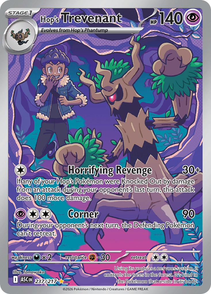 Hop's Trevenant - 237/217 (ASC) Illustration Rare
