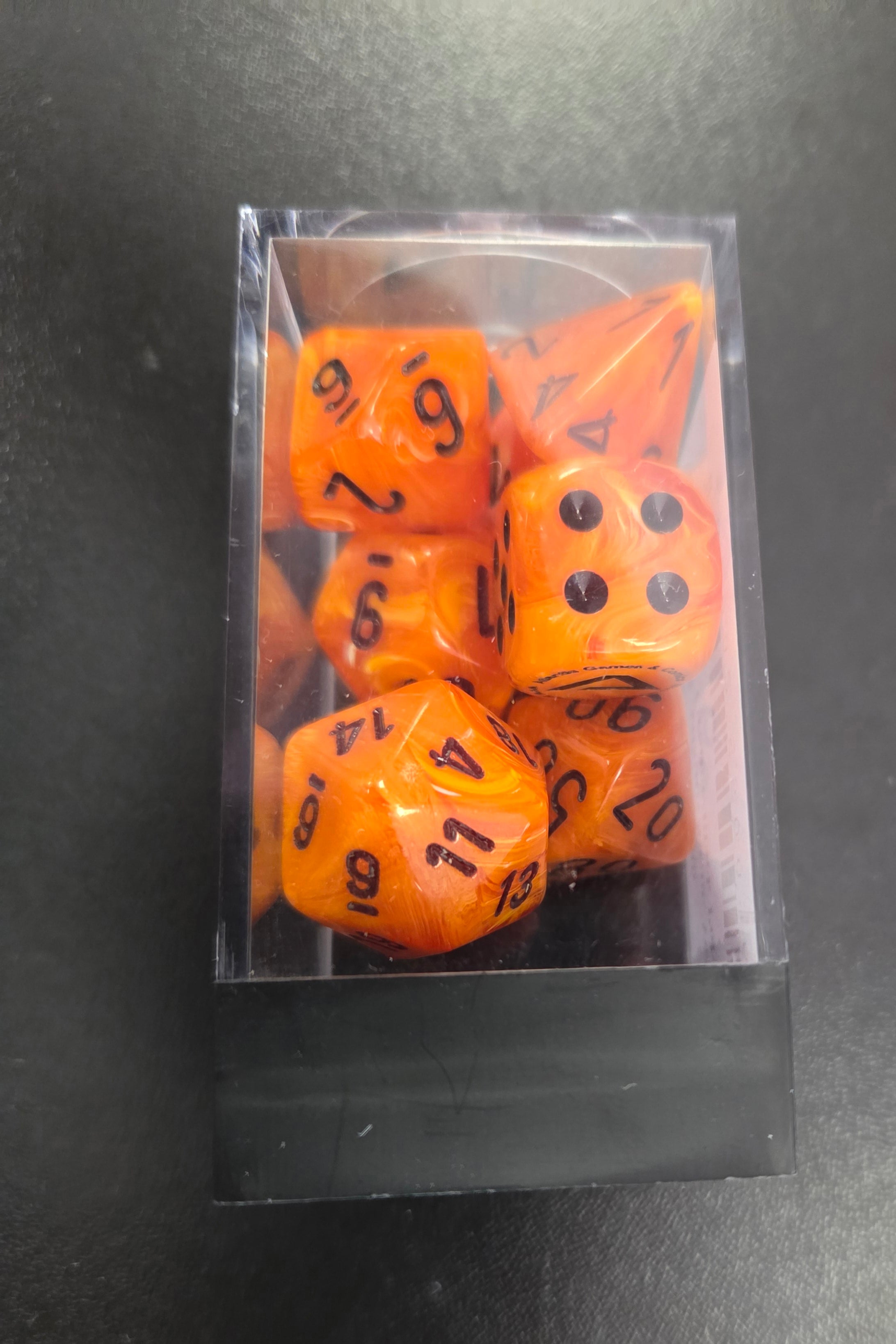 Atlantis Swag: Vortex Orange/Black Poly Set (7)