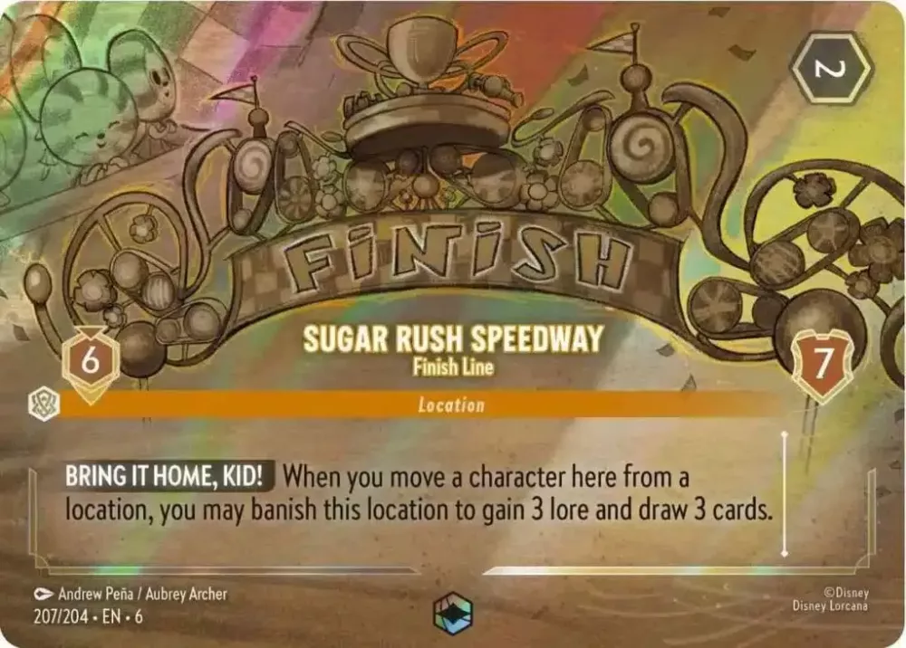 Sugar Rush Speedway - Finish Line (Azurite Sea 207/204) Enchanted - Near Mint Holofoil