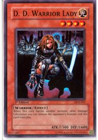 D. D. Warrior Lady (DCR-027) 1st Edition Light Played