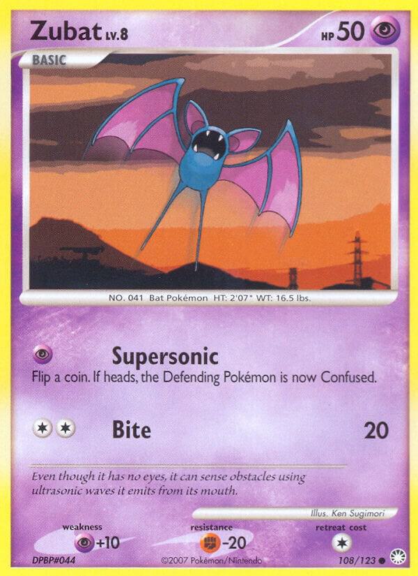 Zubat - 108/123 (MT) Light Played Reverse Holo