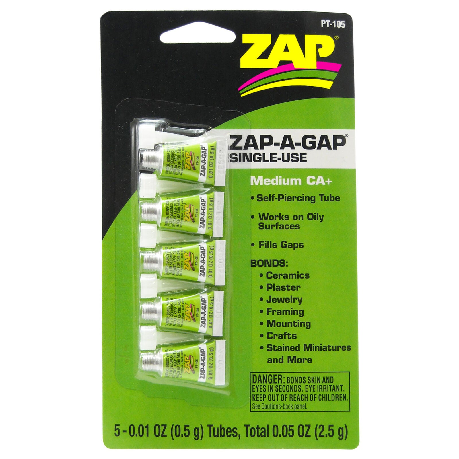 Zap-a-Gap CA+ (Single Use) 5 Pack