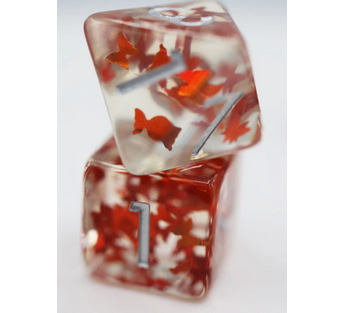 Butterfly Kiss - Orange RPG Dice Set