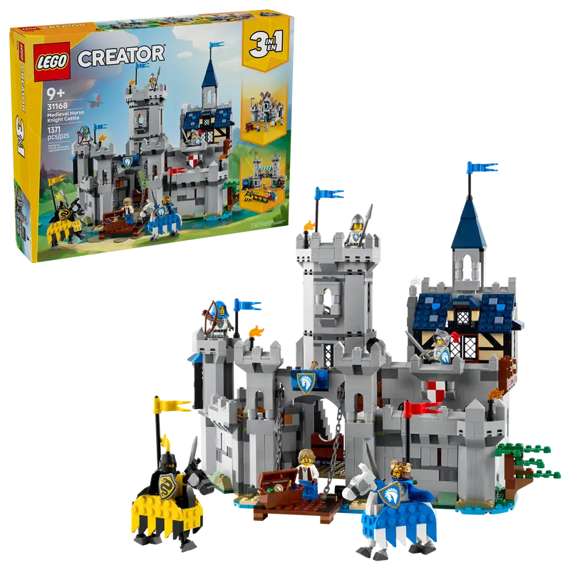 Lego: Creator 3 in 1 - Medieval Horse Knight Castle (31168)