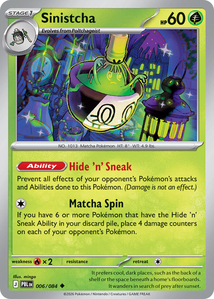 Sinistcha - 006/084 (PBL) Uncommon