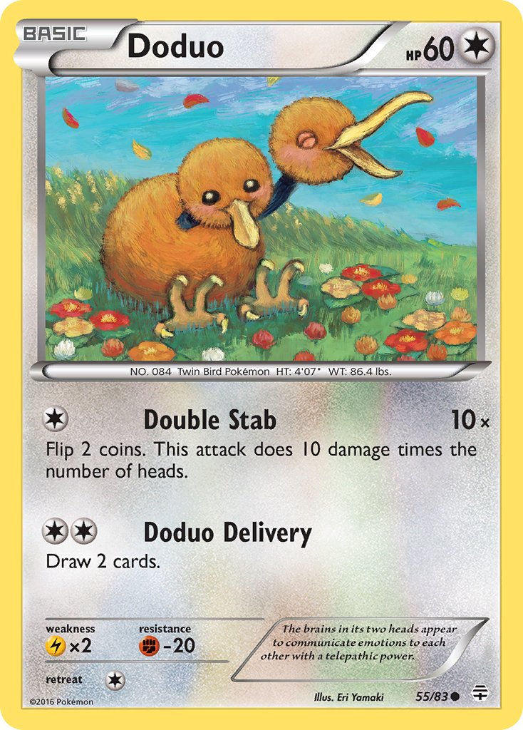 Doduo - 055/083 (GEN) Common - Near Mint