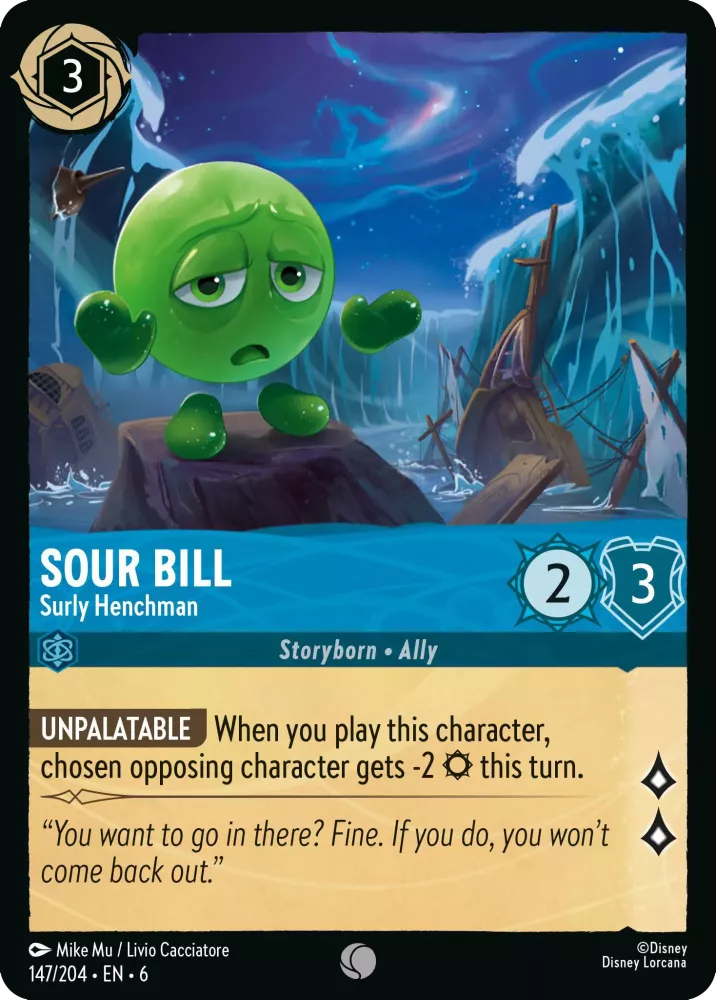 Sour Bill - Surly Henchman (Azurite Sea 147/204) Common - Near Mint