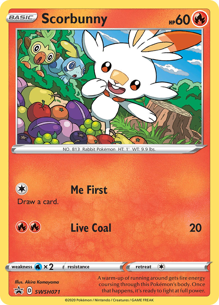 Scorbunny - SWSH071 (SWSH:PR) Promo - Near Mint Holofoil