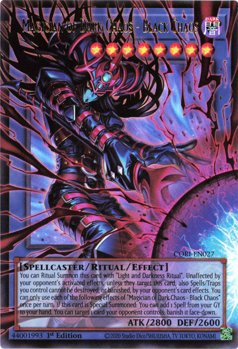 Magician of Dark Chaos - Black Chaos (Extended Art) (CORI-EN027)