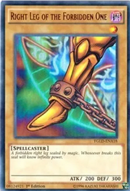 Right Leg of the Forbidden One (YGLD-ENA18) Ultra Rare 1st Ed