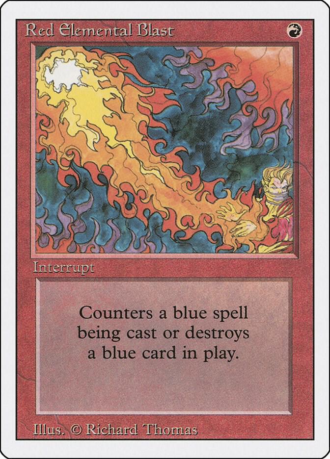 Red Elemental Blast (3ED-C) Moderately Played