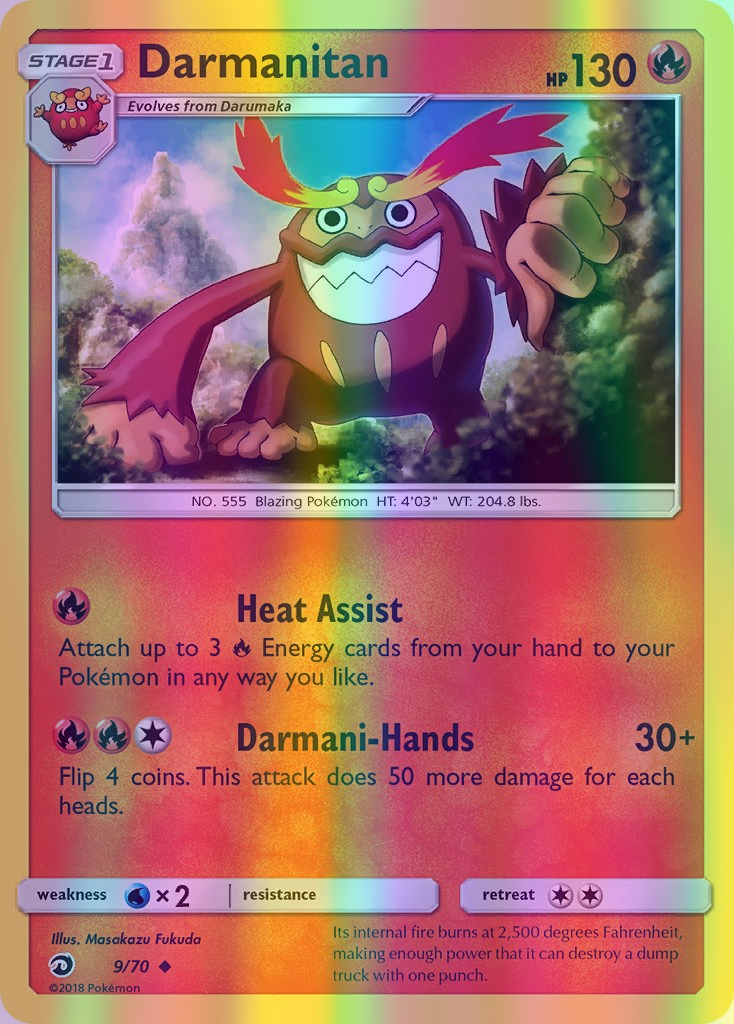 Darmanitan - 09/70 (DRM) Uncommon - Near Mint Reverse Holofoil