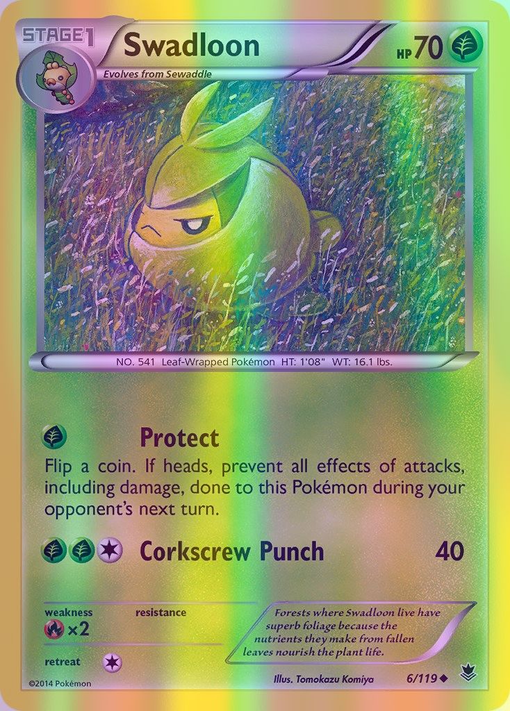 Swadloon - 006/119 (PHF) Uncommon - Near Mint Reverse Holofoil