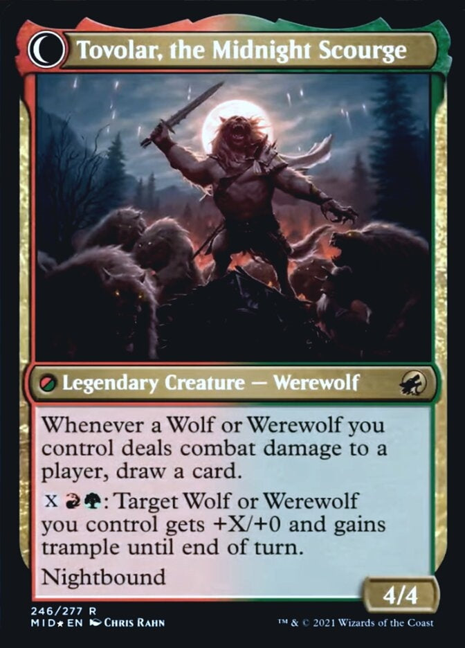 Tovolar, Dire Overlord//Tovolar, the Midnight Scourge (MID-R-PRE)