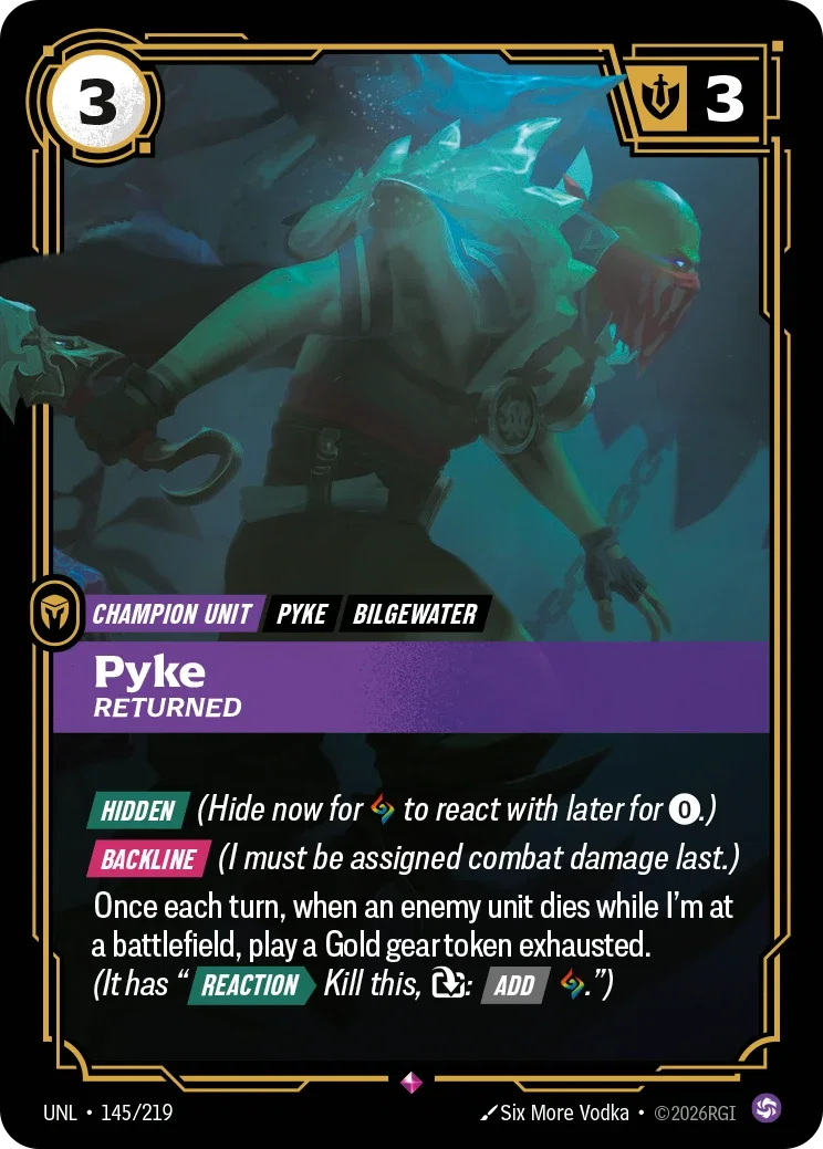 Pyke - Returned - 145/219 (UNL) Rare