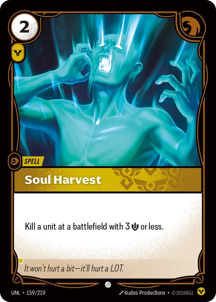 Soul Harvest - 159/219 (UNL) Common