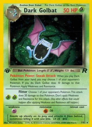 Dark Golbat (7/82) 1st Edition