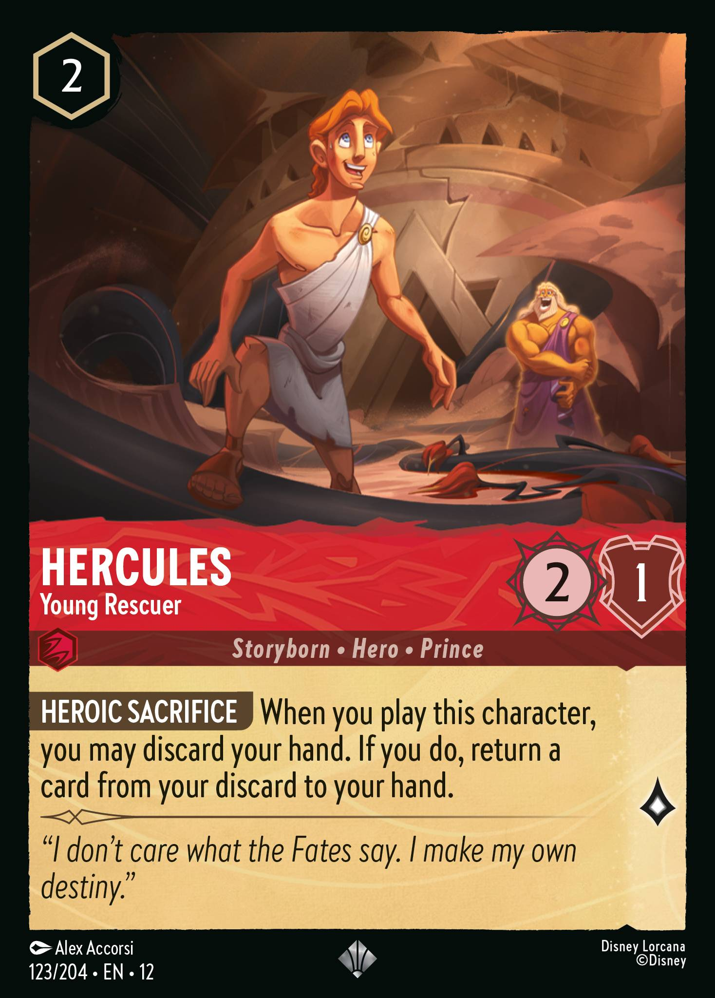 Hercules - Young Rescuer (Wilds Unknown - 123/204) Super Rare
