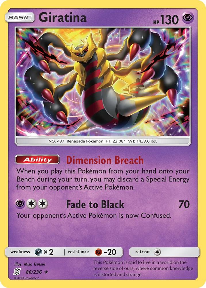 Giratina (86/236) (SM11) Holo Rare - Light Play Holofoil