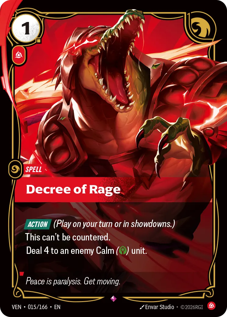 Decree of Rage - 015/166 (VEN) Rare