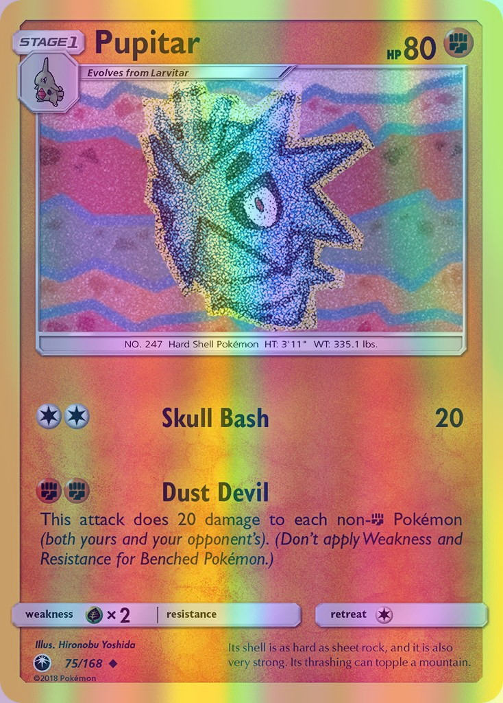 Pupitar - 075/168 (CES) Uncommon - Near Mint Reverse Holofoil