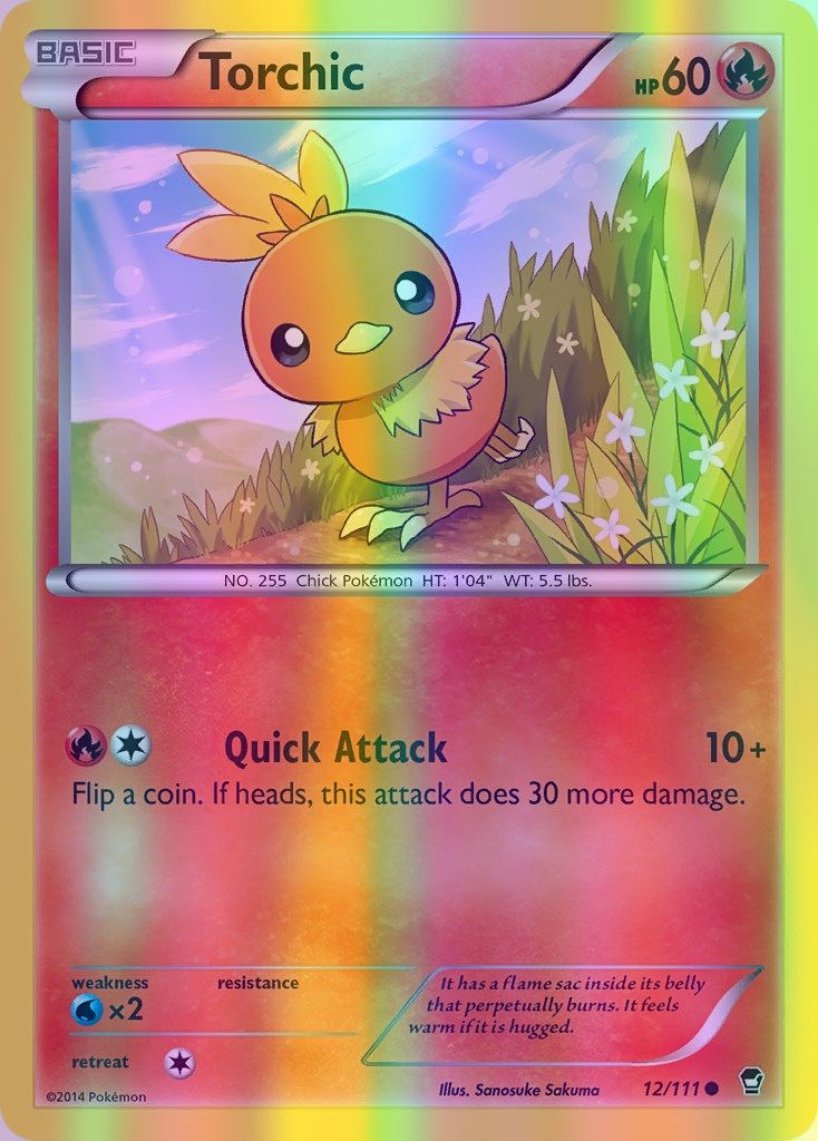 Torchic - 012/111 (FFI) Common - Near Mint Reverse Holofoil