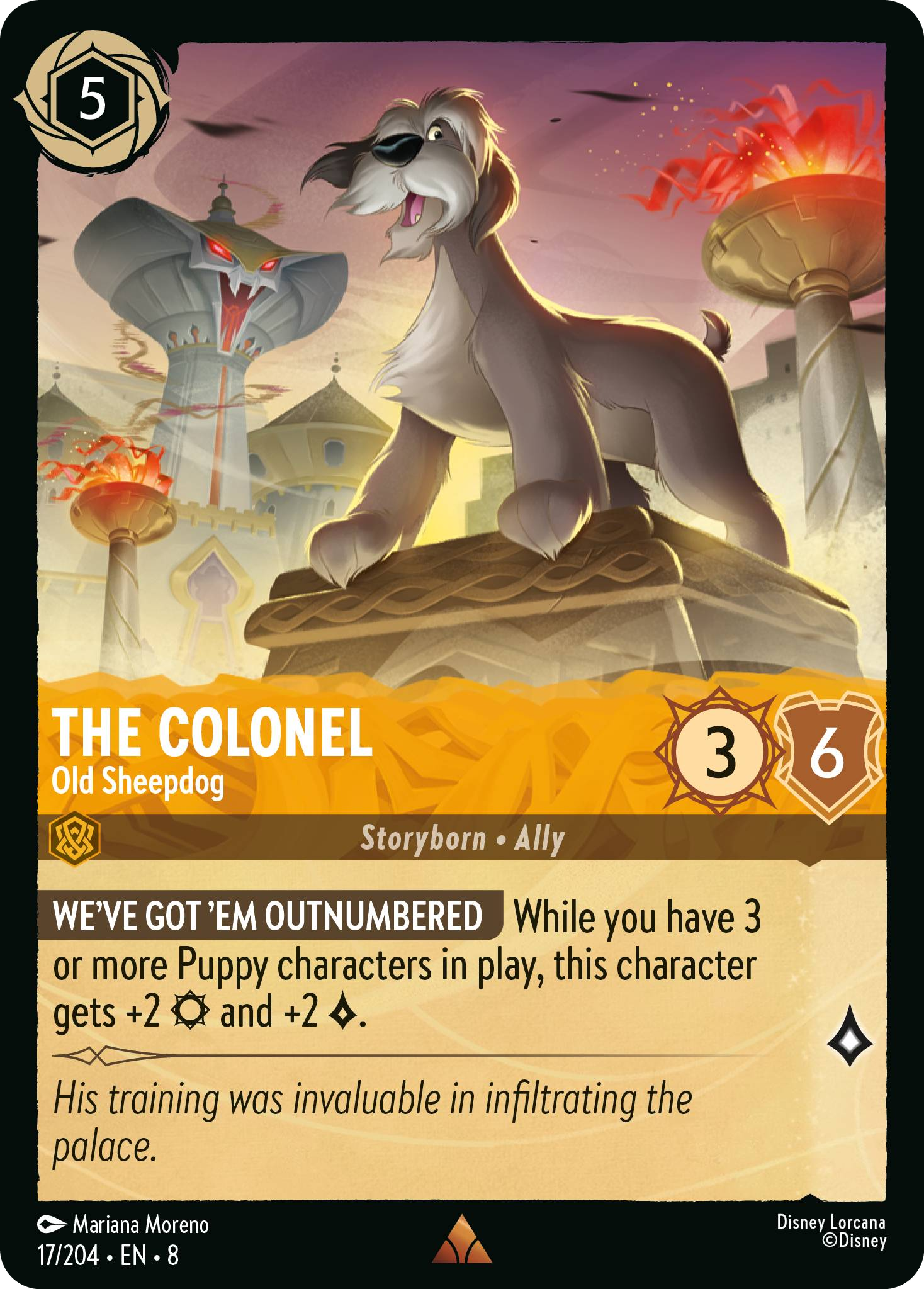 The Colonel - Old Sheepdog (Reign of Jafar - 017/204 ) Rare