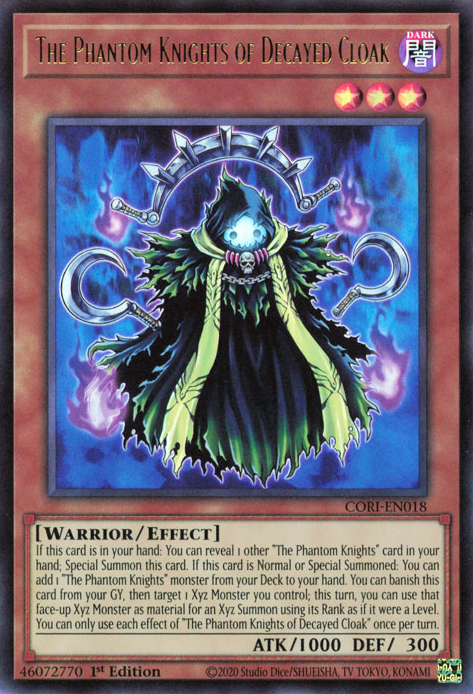 The Phantom Knights of Decayed Cloak (CORI-EN018)