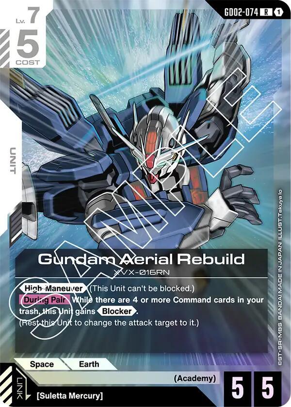 Gundam Aerial Rebuild - GD02-074 (GD02) - Near Mint (R)