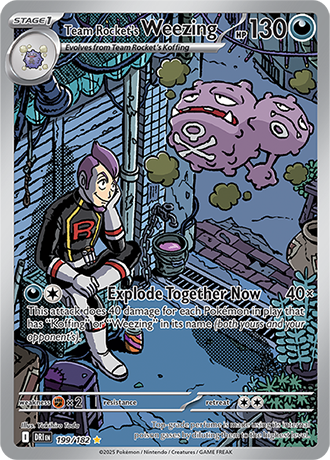 Team Rocket's Weezing - 199/182 (DRI) Illustration Rare