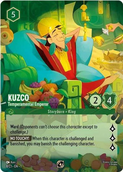 Kuzco - Temperamental Emperor (Disney Lorcana Promo Cards 08/C1) Promo - Near Mint