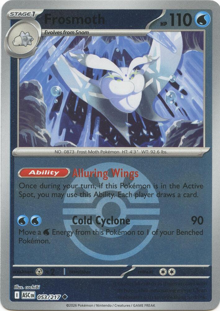 Frosmoth (Friend Ball) - 053/217 (ASC) Uncommon