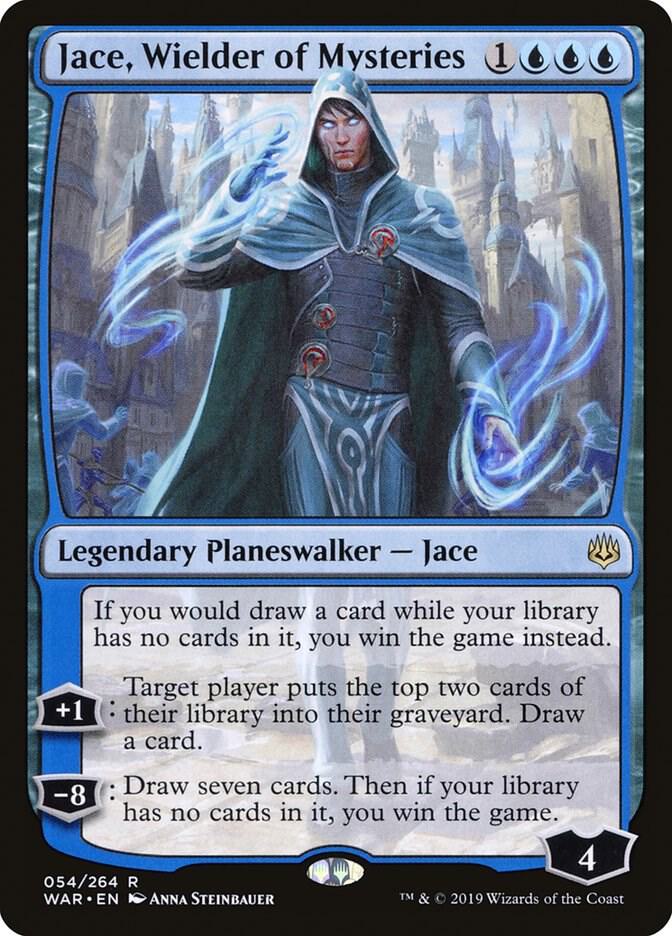 Jace, Wielder of Mysteries (WAR-R-LIST) Light Play