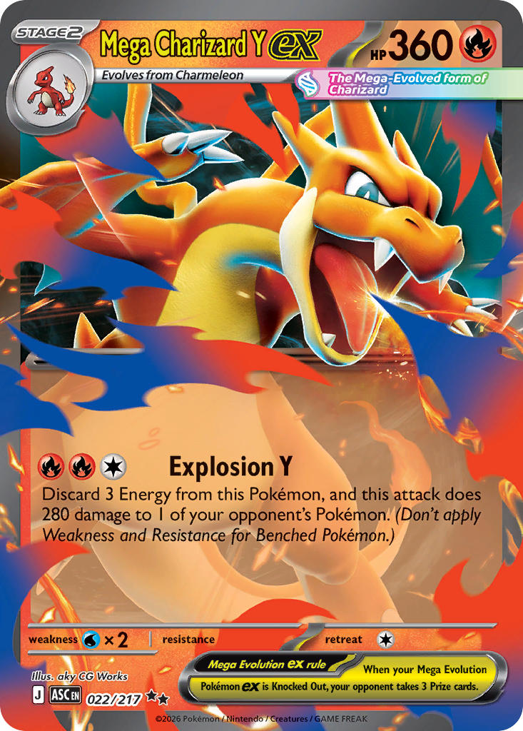 Mega Charizard Y ex - 022/217 (ASC) Double Rare