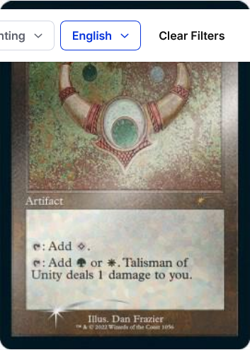 Talisman of Unity (SLD-R-FOIL-ETCHED)