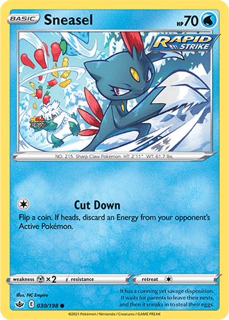 Sneasel - 030/198 (SWSH06) Common - Near Mint