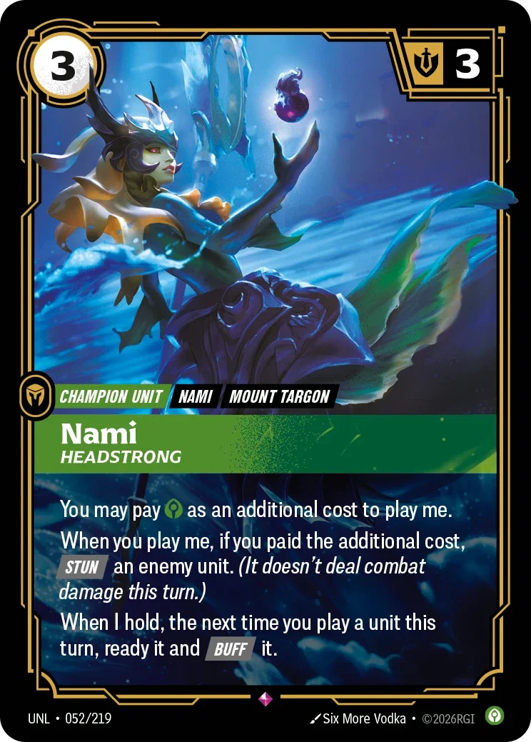 Nami - Headstrong - 052/219 (UNL) Rare