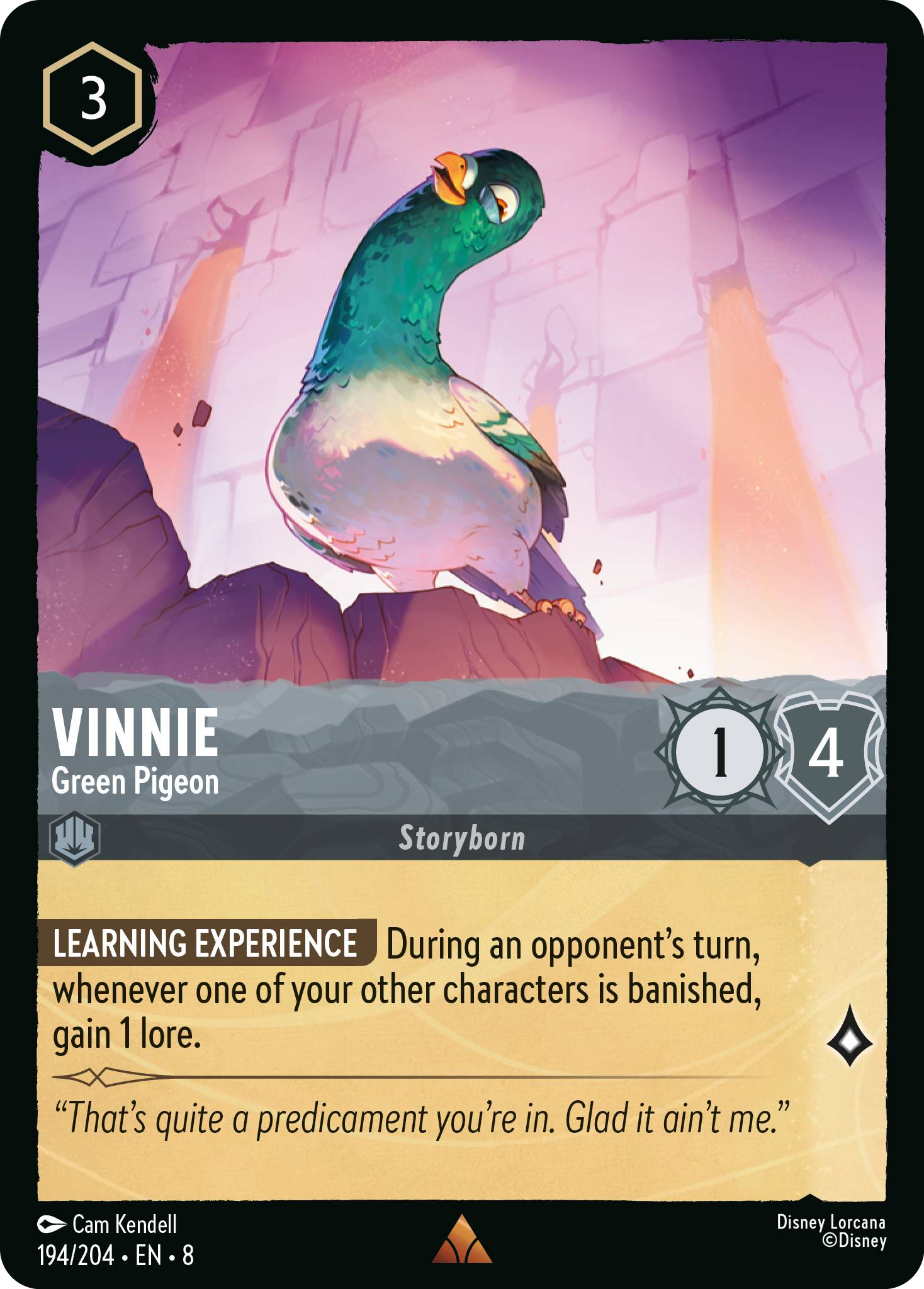 Vinnie - Green Pigeon (Reign of Jafar - 194/204 ) Rare
