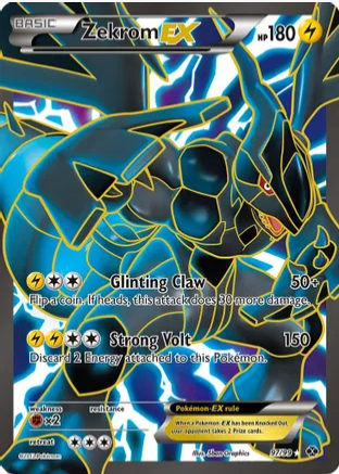 Zekrom EX (97/99) Full Art Light Play Ultra Rare