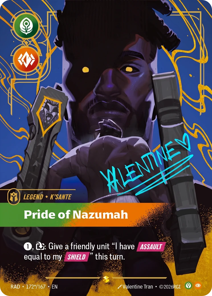 K'Sante, Pride of Nazumah (Signature) - 172*/167 (RAD) Showcase