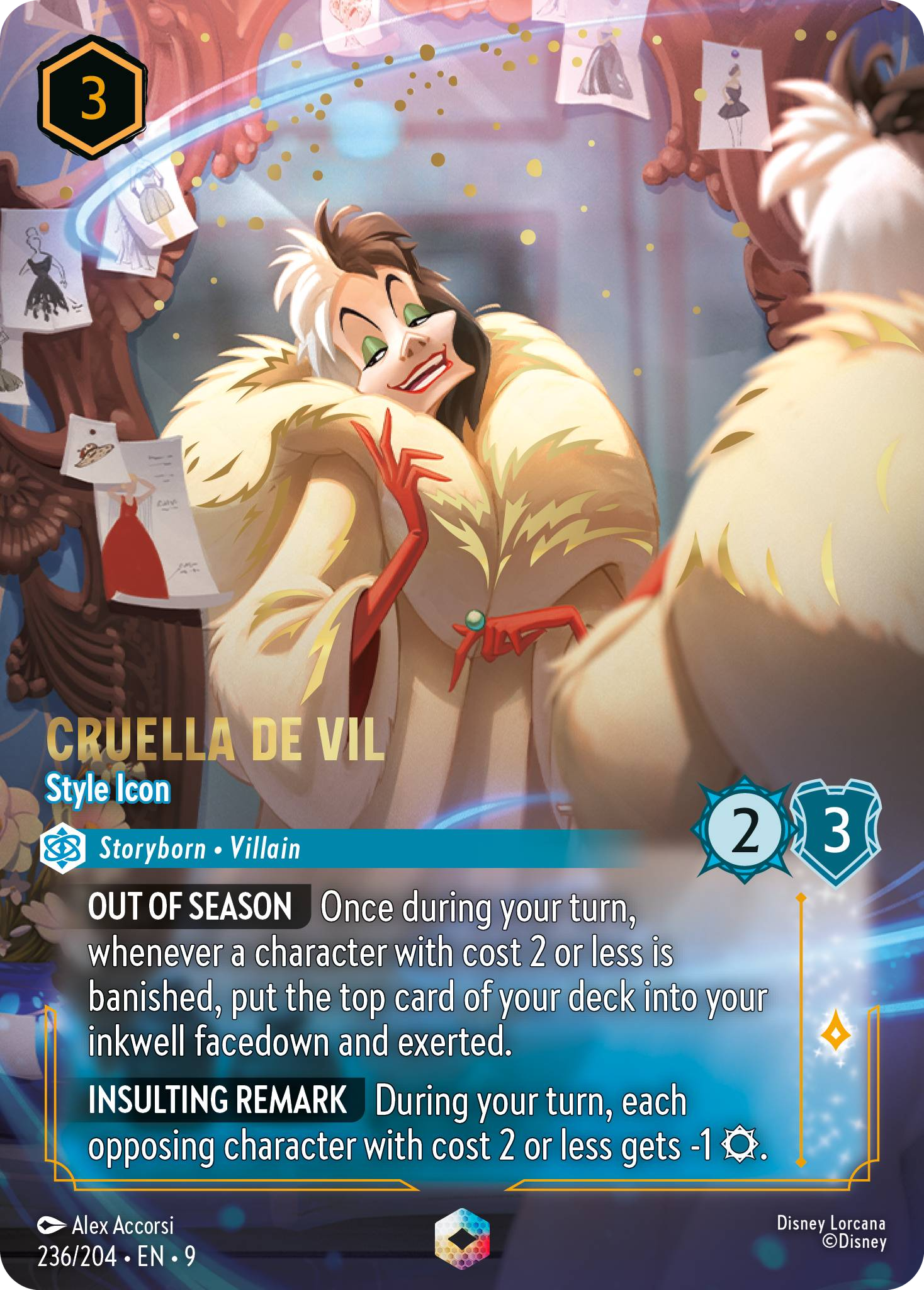 Cruella De Vil - Style Icon (Fabled - 236/204) Enchanted