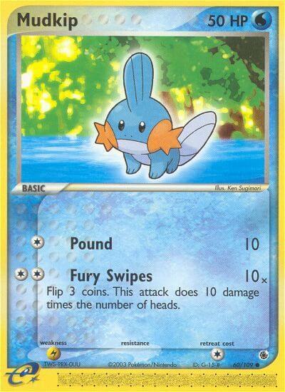 Mudkip - 60/109 (RS) Common - Light Play Reverse Holofoil