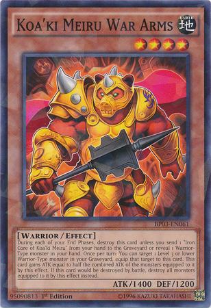 Koa'ki Meiru War Arms (Shatterfoil) (BP03-EN061) Shatterfoil Rare - Near Mint 1st Edition