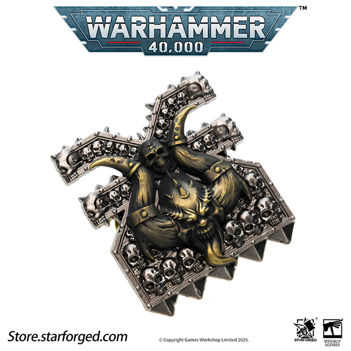 Starforged: Warhammer 40K - Ruinous Powers Pin - Khorne (New)